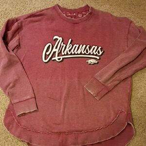 Pressbox Burgundy Floral Long Sleeve